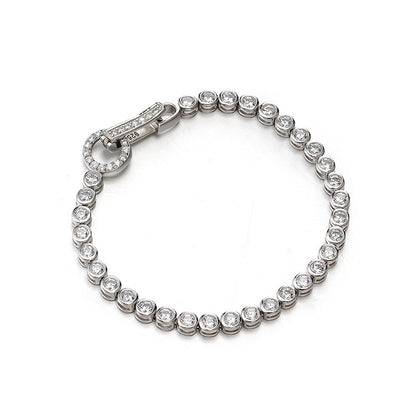 S925 sterling silver diamond bracelet for women