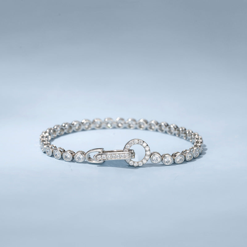 S925 sterling silver diamond bracelet for women